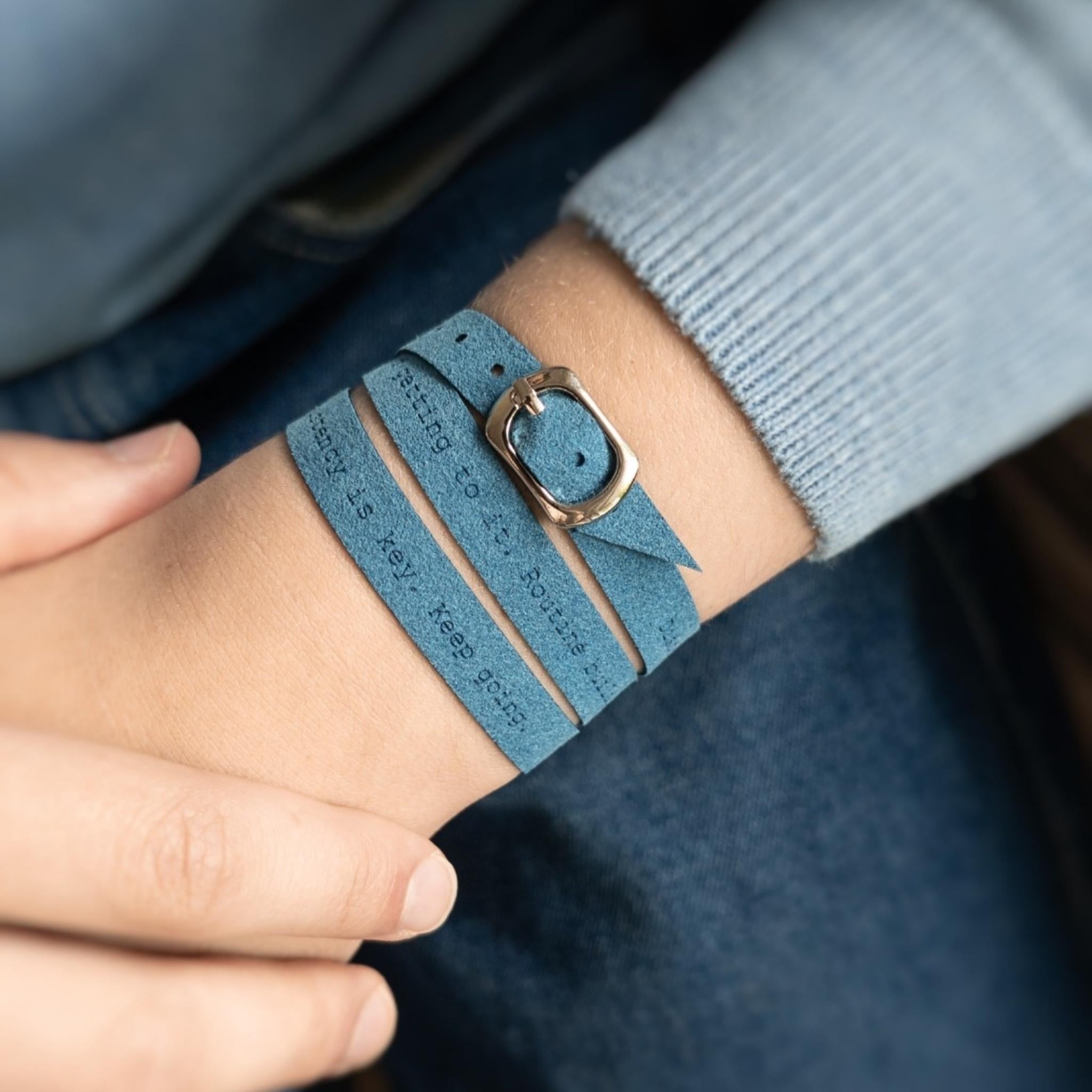 Classic Custom Engraved Bracelet with a Buckle, 10 mm / 0.4