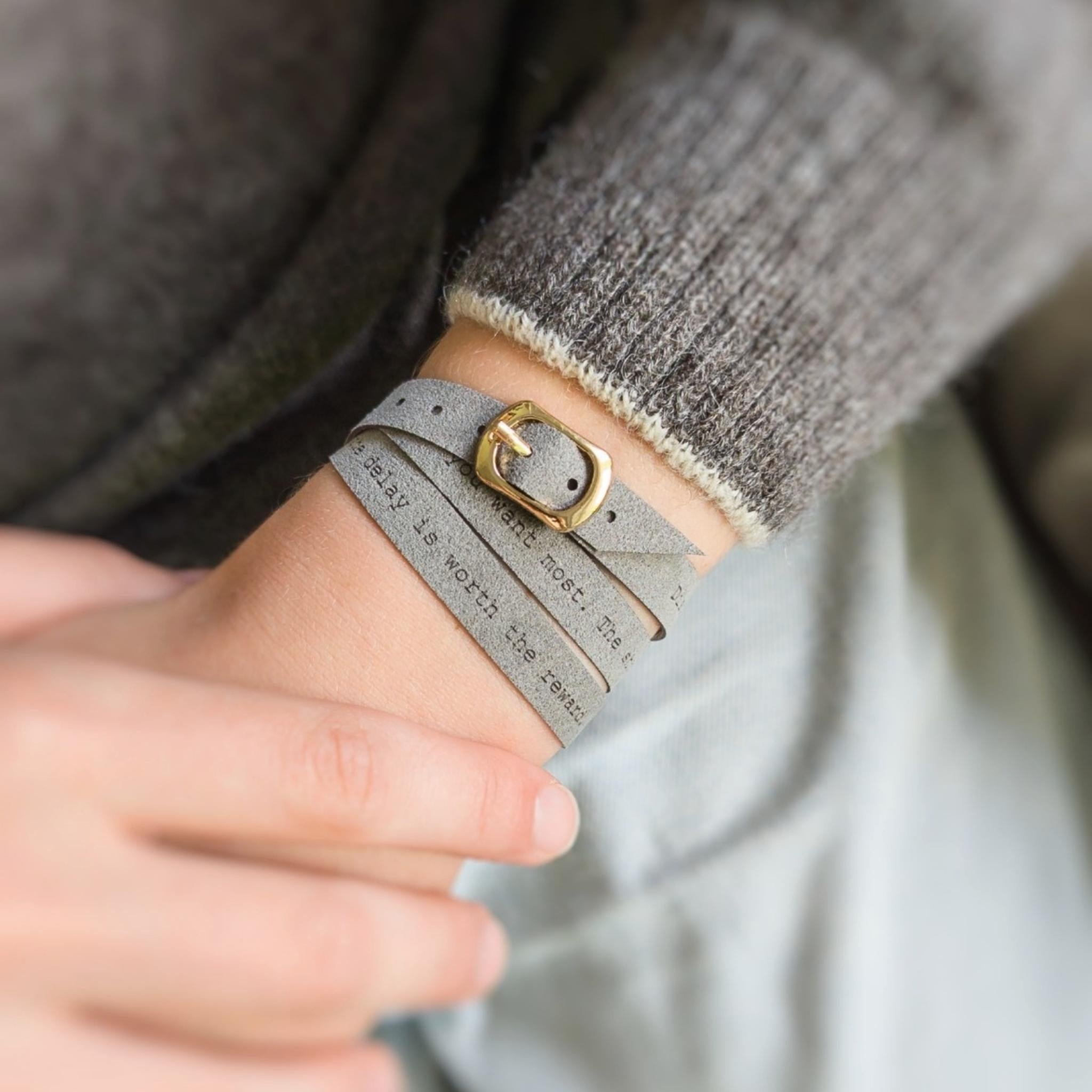 Classic Custom Engraved Bracelet with a Buckle, 10 mm / 0.4
