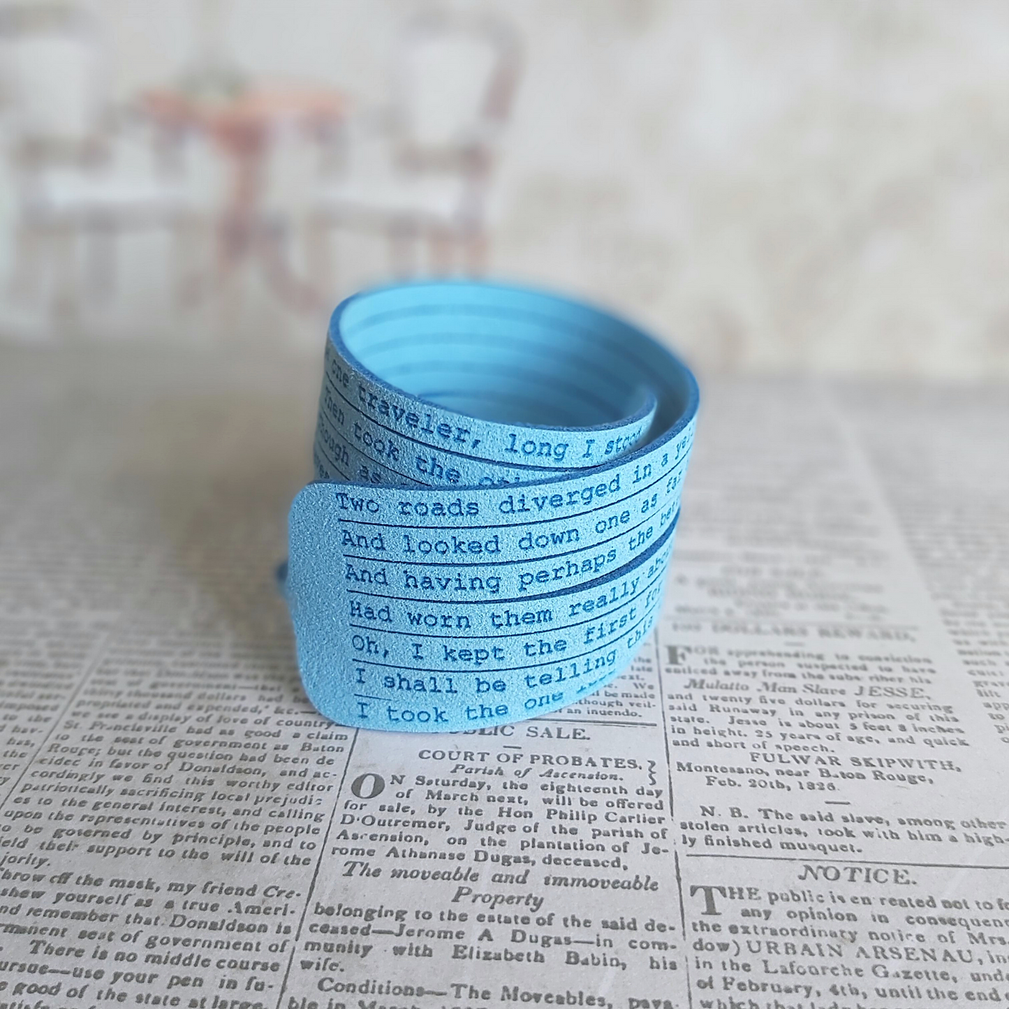 Multi-strand Personalized Wrap Bracelet With Custom Text Up To 3000 Characters